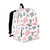 Pink And Grey Cow Print Backpack-grizzshop