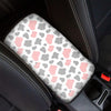 Pink And Grey Cow Print Car Console Cover-grizzshop