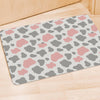 Pink And Grey Cow Print Door Mat-grizzshop