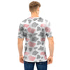 Pink And Grey Cow Print Men T Shirt-grizzshop