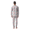 Pink And Grey Cow Print Men's Pajamas-grizzshop