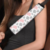 Pink And Grey Cow Print Seat Belt Cover-grizzshop