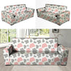 Pink And Grey Cow Print Sofa Cover-grizzshop