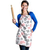 Pink And Grey Cow Print Women's Apron-grizzshop