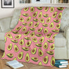 Pink Avocado Pattern Print Blanket-grizzshop