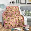 Pink Avocado Pattern Print Blanket-grizzshop