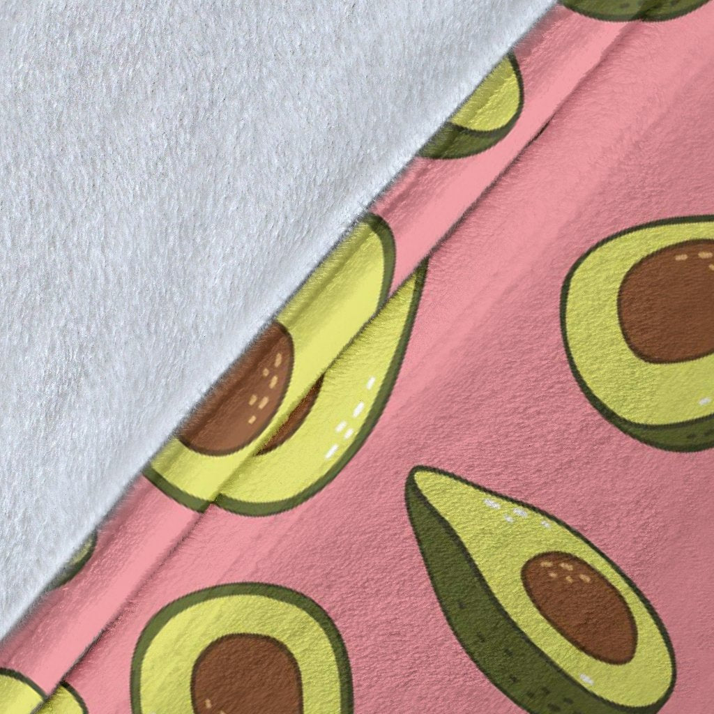 Pink Avocado Pattern Print Blanket-grizzshop