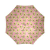 Pink Avocado Pattern Print Foldable Umbrella-grizzshop