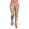 Pink Avocado Pattern Print Pattern Women Leggings-grizzshop