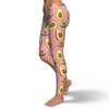 Pink Avocado Pattern Print Pattern Women Leggings-grizzshop