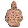 Pink Avocado Pattern Print Women Men Pullover Hoodie-grizzshop