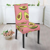 Pink Avocado Patttern Print Chair Cover-grizzshop