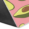 Pink Avocado Patttern Print Floor Mat-grizzshop