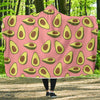 Load image into Gallery viewer, Pink Avocado Patttern Print Hooded Blanket-grizzshop