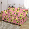 Pink Avocado Patttern Print Loveseat Cover-grizzshop