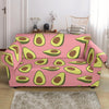 Pink Avocado Patttern Print Loveseat Cover-grizzshop