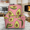 Pink Avocado Patttern Print Recliner Cover-grizzshop