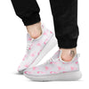 Pink Ballet Shoes Print Pattern White Athletic Shoes-grizzshop