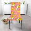 Pink Banana Pattern Print Chair Cover-grizzshop