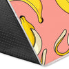 Pink Banana Pattern Print Floor Mat-grizzshop