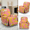 Pink Banana Pattern Print Recliner Cover-grizzshop