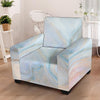 Pink Beige Marble Armchair Cover-grizzshop