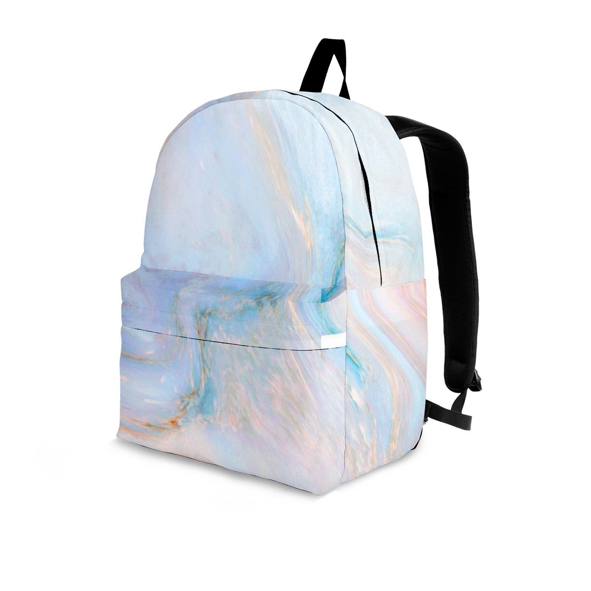 Pink Beige Marble Backpack-grizzshop