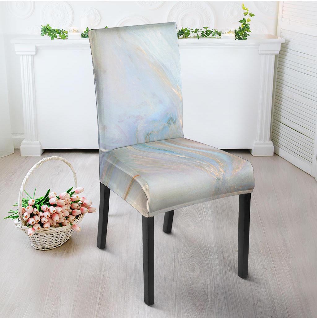 Pink Beige Marble Chair Cover-grizzshop