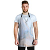 Pink Beige Marble Men's Apron-grizzshop