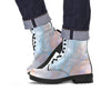 Pink Beige Marble Men's Boots-grizzshop