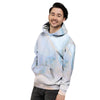 Pink Beige Marble Men's Hoodie-grizzshop