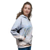 Pink Beige Marble Women's Hoodie-grizzshop