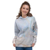 Pink Beige Marble Women's Hoodie-grizzshop