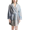 Pink Beige Marble Women's Robe-grizzshop