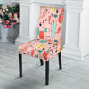 Pink Cactus Pattern Print Chair Cover-grizzshop