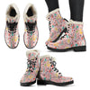 Pink Cactus Pattern Print Comfy Winter Boots-grizzshop
