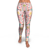 Pink Cactus Pattern Print Pattern Women Leggings-grizzshop