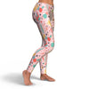 Pink Cactus Pattern Print Pattern Women Leggings-grizzshop