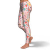 Pink Cactus Pattern Print Pattern Women Leggings-grizzshop