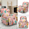 Pink Cactus Pattern Print Recliner Cover-grizzshop