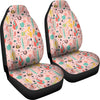 Pink Cactus Pattern Print Universal Fit Car Seat Cover-grizzshop