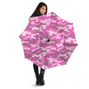 Pink Camo And Camouflage Print Umbrella-grizzshop