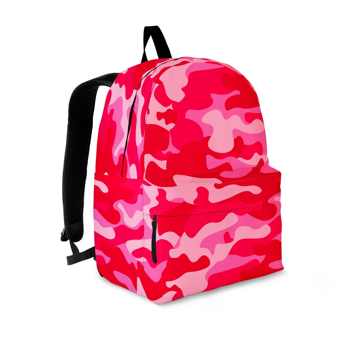 Pink Camo Print Backpack-grizzshop