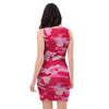 Pink Camo Print Bodycon Dress-grizzshop