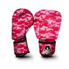 Pink Camo Print Boxing Gloves-grizzshop