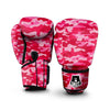 Pink Camo Print Boxing Gloves-grizzshop