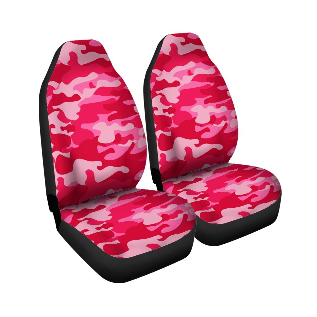 Pink Camo Print Car Seat Covers-grizzshop