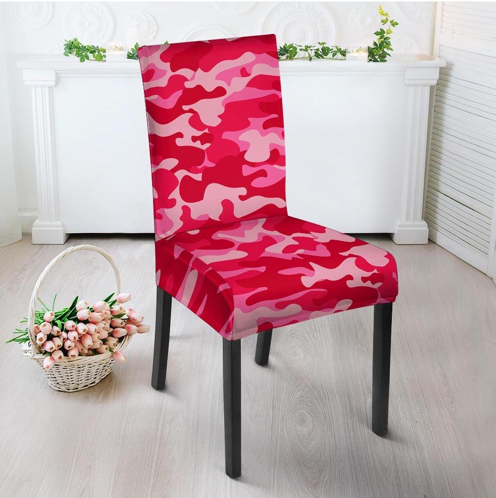 Pink Camo Print Chair Cover-grizzshop