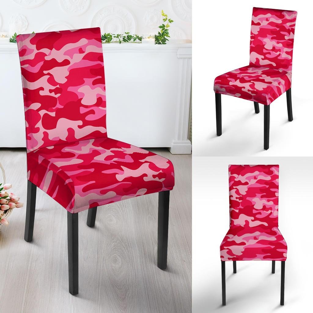 Pink Camo Print Chair Cover-grizzshop