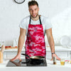 Pink Camo Print Men's Apron-grizzshop